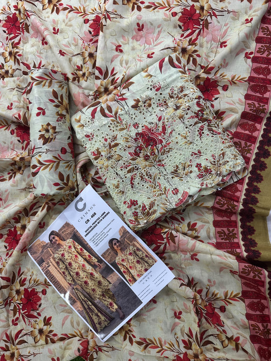 CRIMSON CR-468 DIGITAL PRINTED EMB LAWN