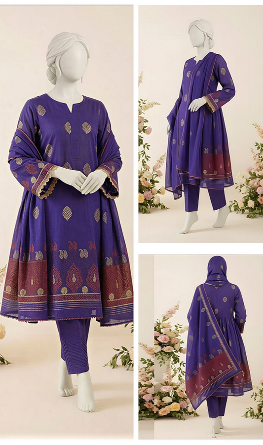RANGE-E-RONAQ – Almeerah 3pcs Unstitched Collection