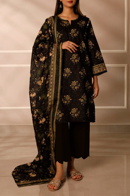 SAYA D.C:-U01-25486-05AR - 3 Piece Printed Lawn Collection