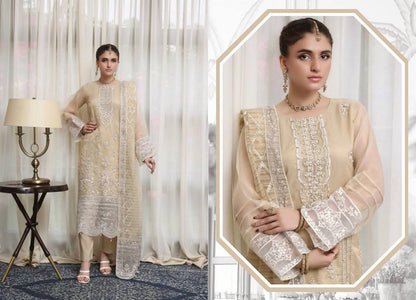 Alvin Beige Luxury Embroidered Collection
