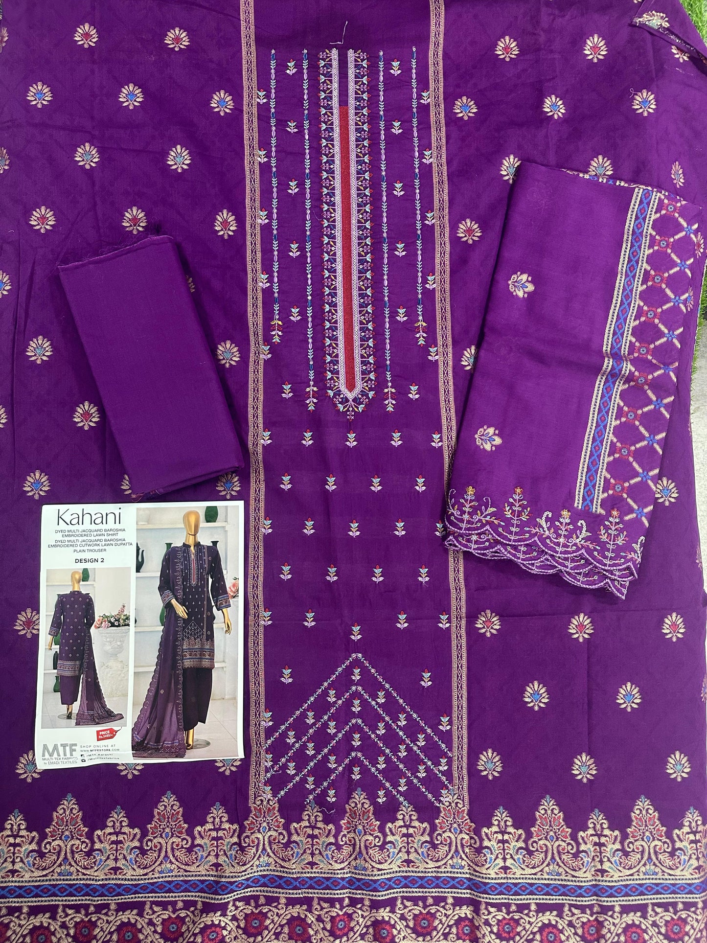 MTF KAHANI Unstitched COLLECTION  Design #2