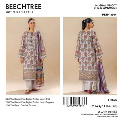 BEECHTREE Lawn Unstitched 3 Pieces 👌🔥✨
