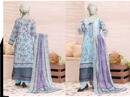 🧡🔥 ALMEERAH FLORENCE Embroidery Cutwork Dupatta 3 Pieces 🔥❤️