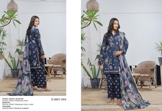 MoosaJee 100% Original Unstitched 3Pcs 🥳🔥