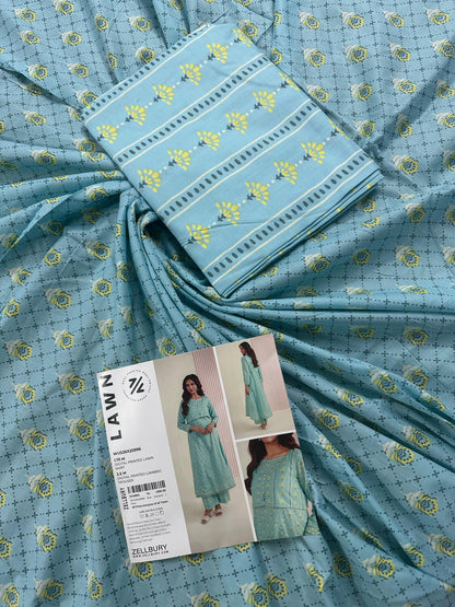 Zellbury D.C:-WUS26X20996   Digtal Printed Lawn 2Pcs Collection