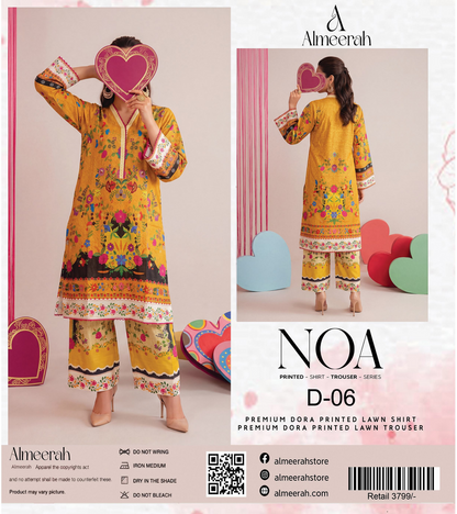 Almeerah - NOA 2 Pcs Unstitched collection Design No 6