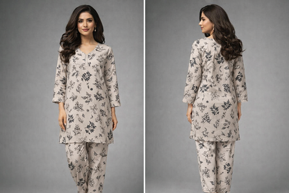 SANASAFINAZ Stitched CORDSET 2PCs Cotton – Ready to Wear