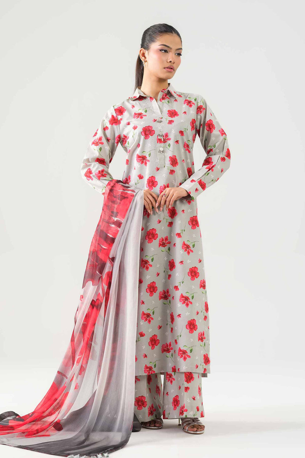 Nishat 3Pcs Dobby Lawn