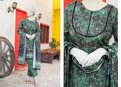 HAYA Fresh Arrival – Digital Printed MEKO Lawn 3PC Collection Design# 3