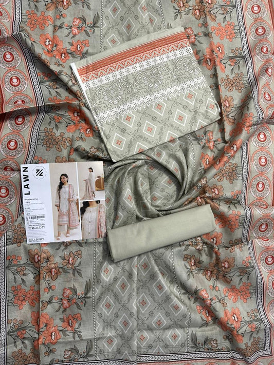 ZELLBURY Unstitched Lawn Collection 2026 Design # WUS26X30754