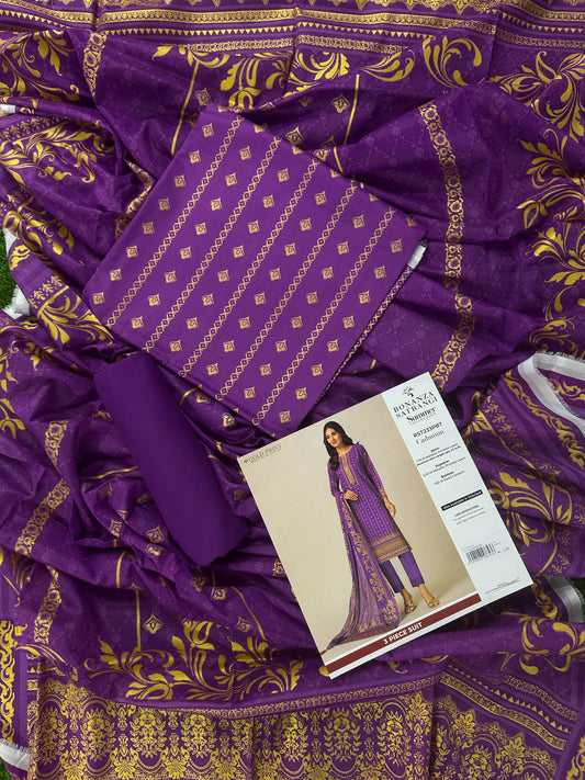 Bonanza Satrangi RST233P87 Cadmium 3 PCs Lawn