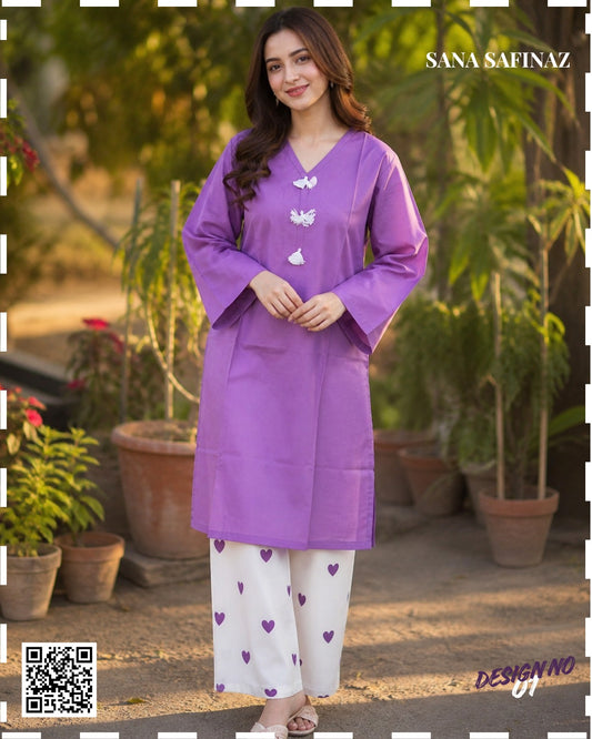 Sanasafinaz Stitched Cordset 2PCs Cotton (S+T) Collection