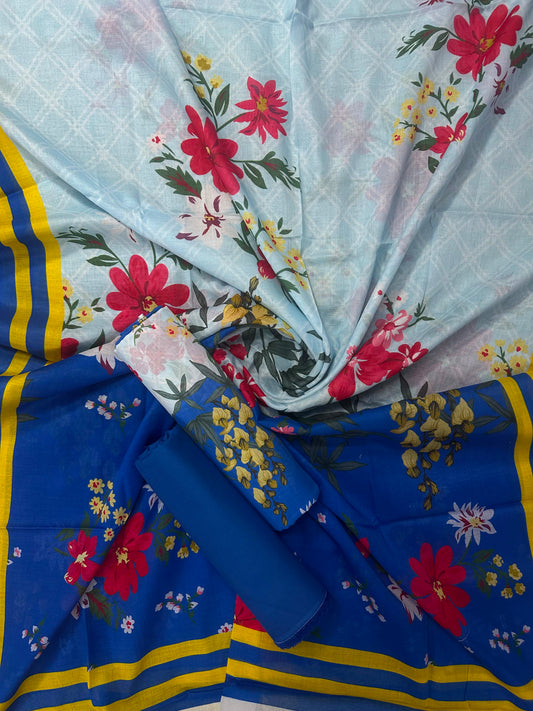 SAHARA LIGHTBLUE PRINTED 3PCS
