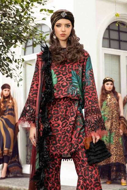 MARIA.B Premium Unstitched Collection Printed 3-Piece Suit