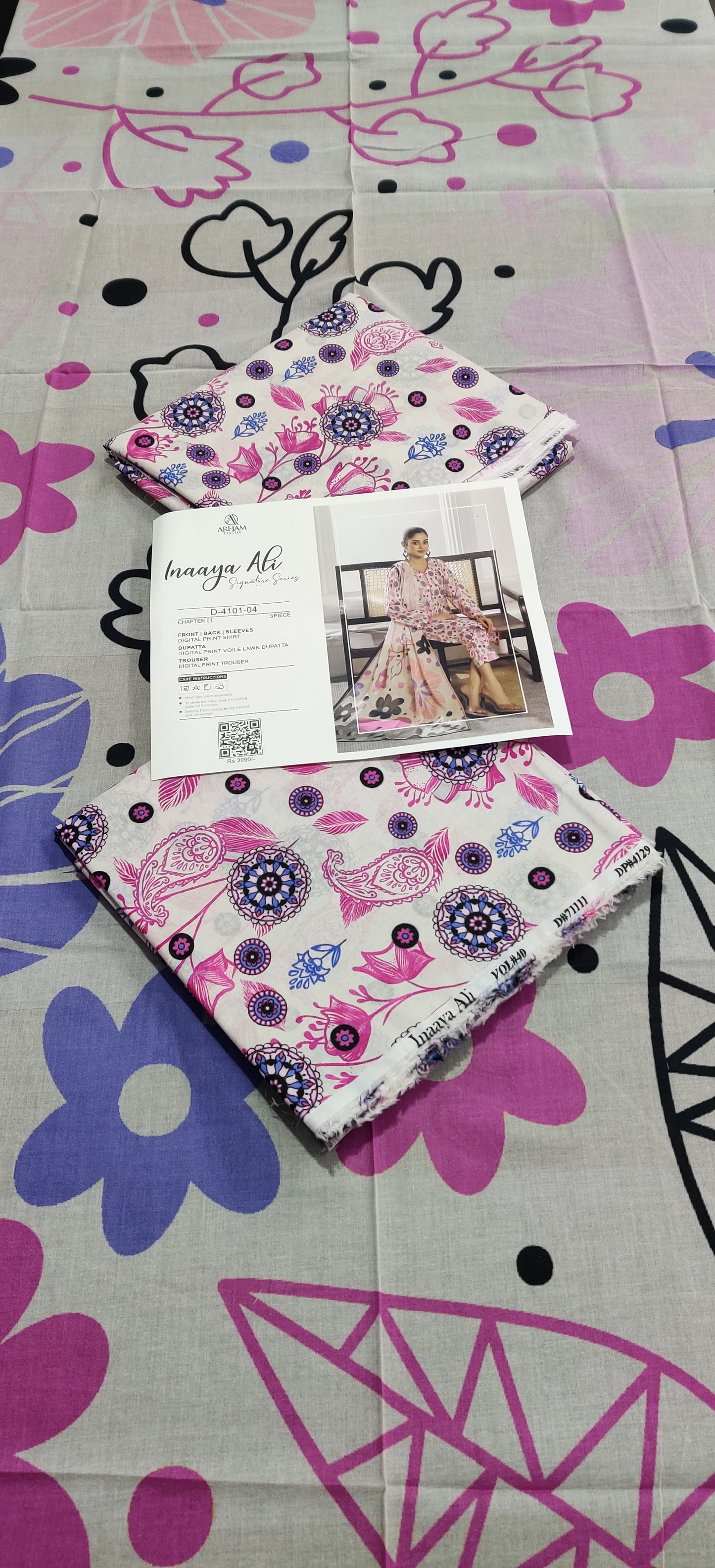 Inaaya Ali By ARHAM TEXTILE 3P