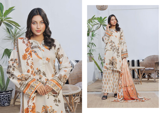 MoosaJee 100% Original Unstitched 3Pcs 🥳🔥