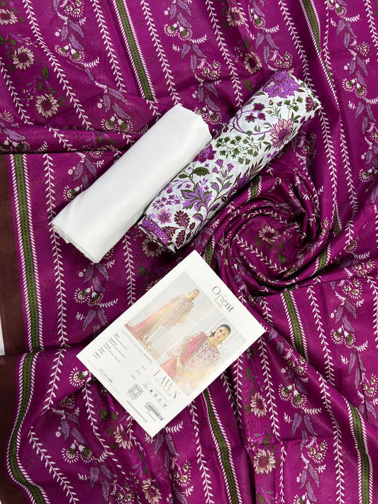 Orient Unstitched Lawn 3 Piece Collection D.C:- OTL-25-099