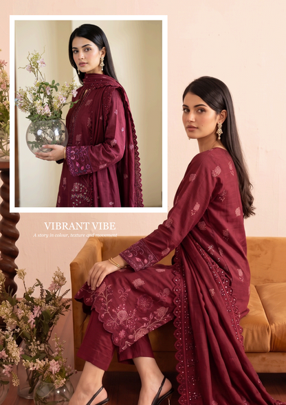 Bonanza Satrangi Ruby Rush Jacquard 3Pcs