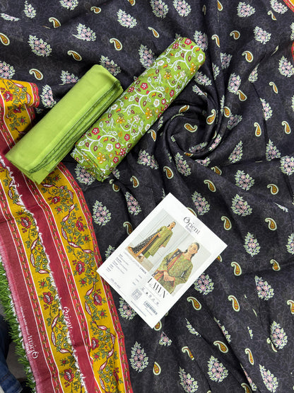 Orient Unstitched Lawn 3 Piece Collection D.C:- OTL-25-002