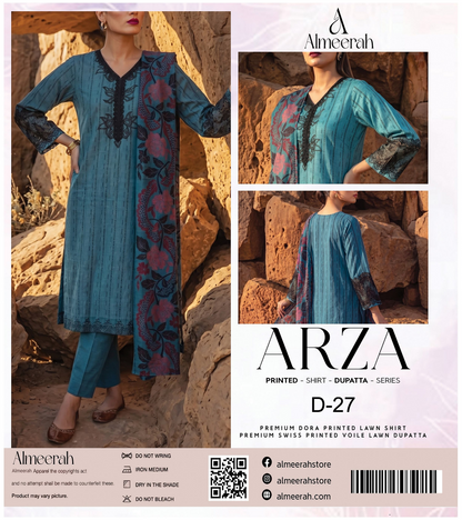 Almeerah ARZA – PRINTED D-27 2PC Premium Lawn Collection