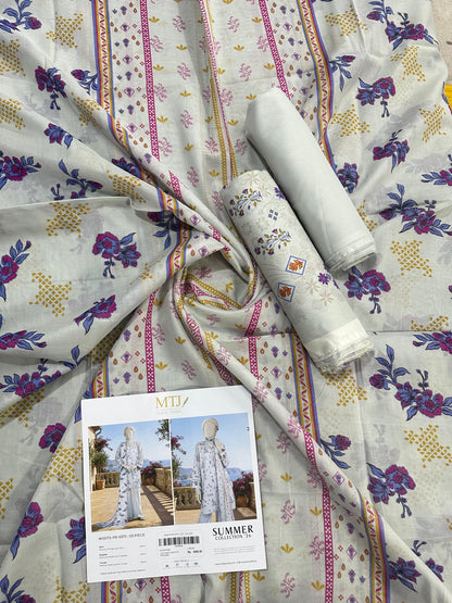MTJ Original (WSDTS-PR-5373) Printed Lawn Unstitched Collection – Summer 2026