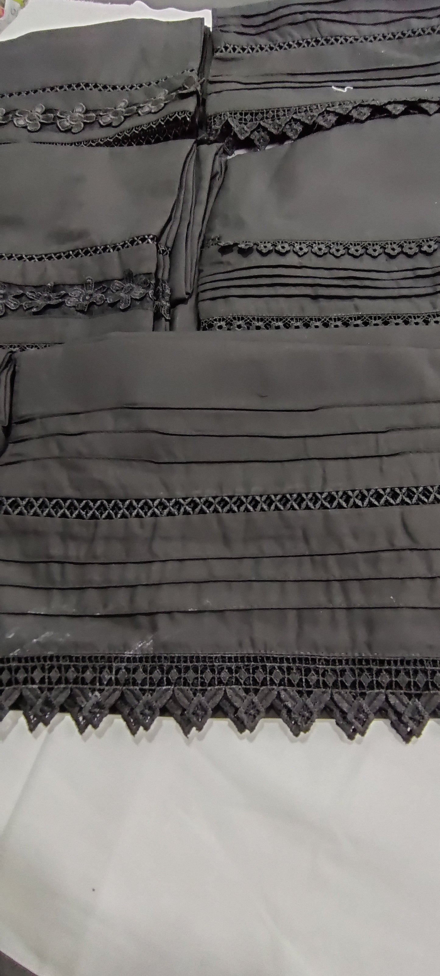 Cotton Stitched Plazo In Black 🖤 & White 🤍