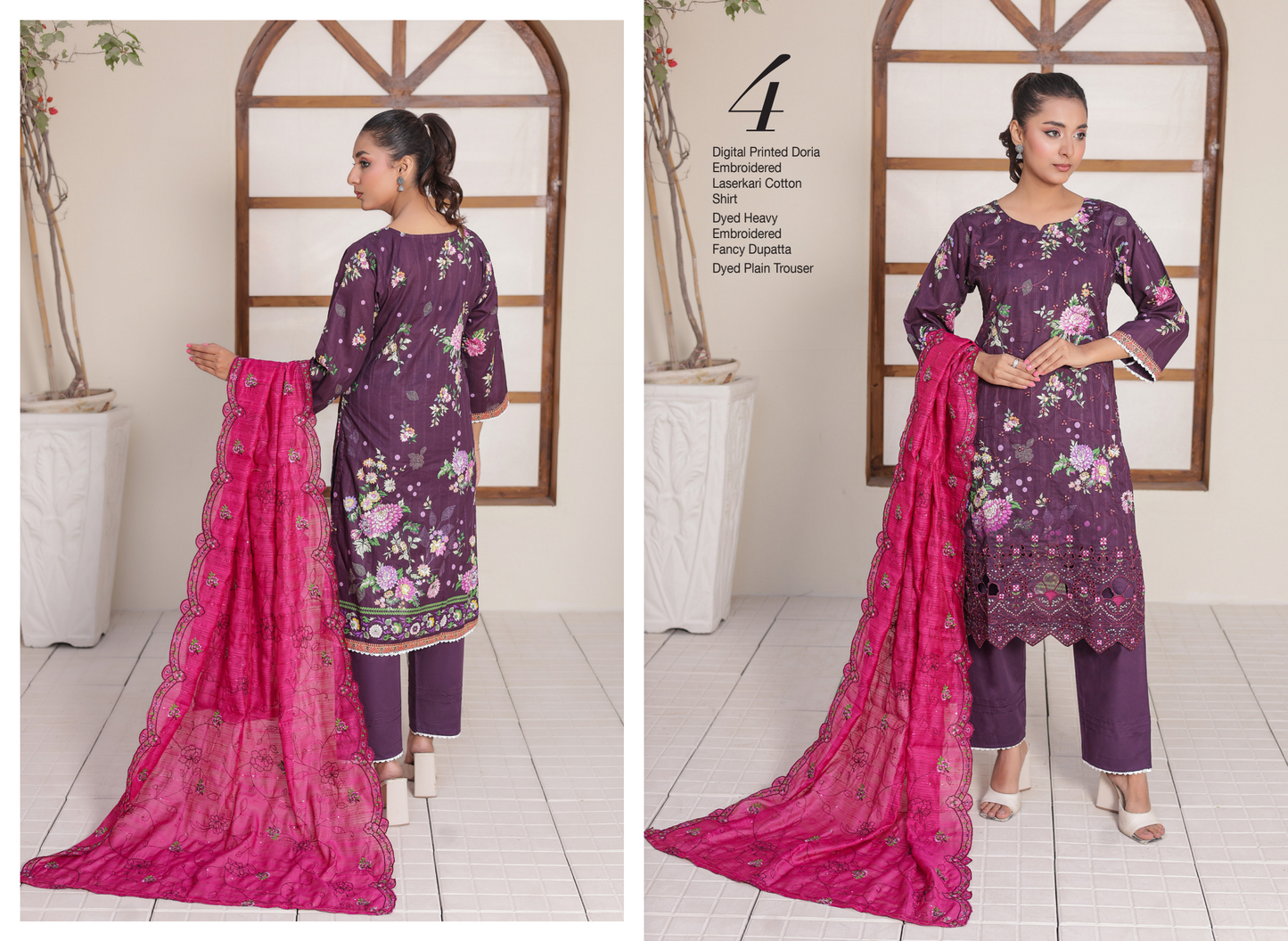 🌸 🌹 MTF – ROSE & VOGUE ✨ Digital Printed Doria Embroidered Laserkari Cotton 2025
Collection ✨