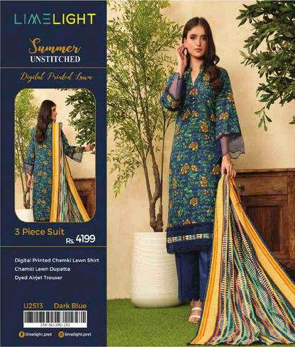Limelight Chamkee Lawn 3Pcs 🔥