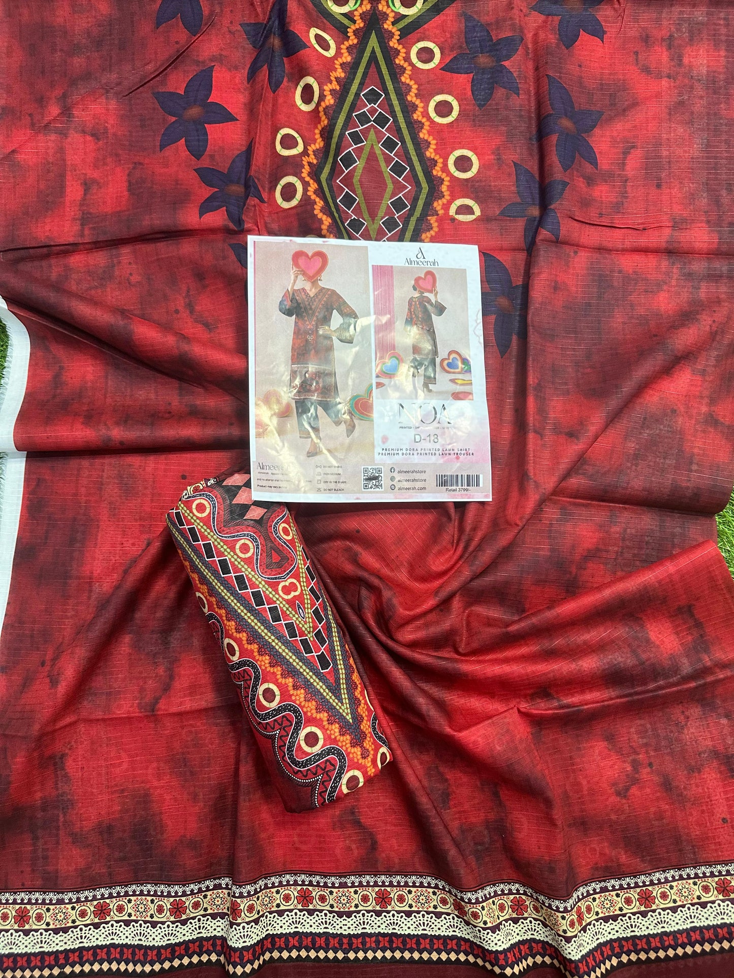 Almeerah - NOA 2 Pcs Unstitched collection Design No 18
