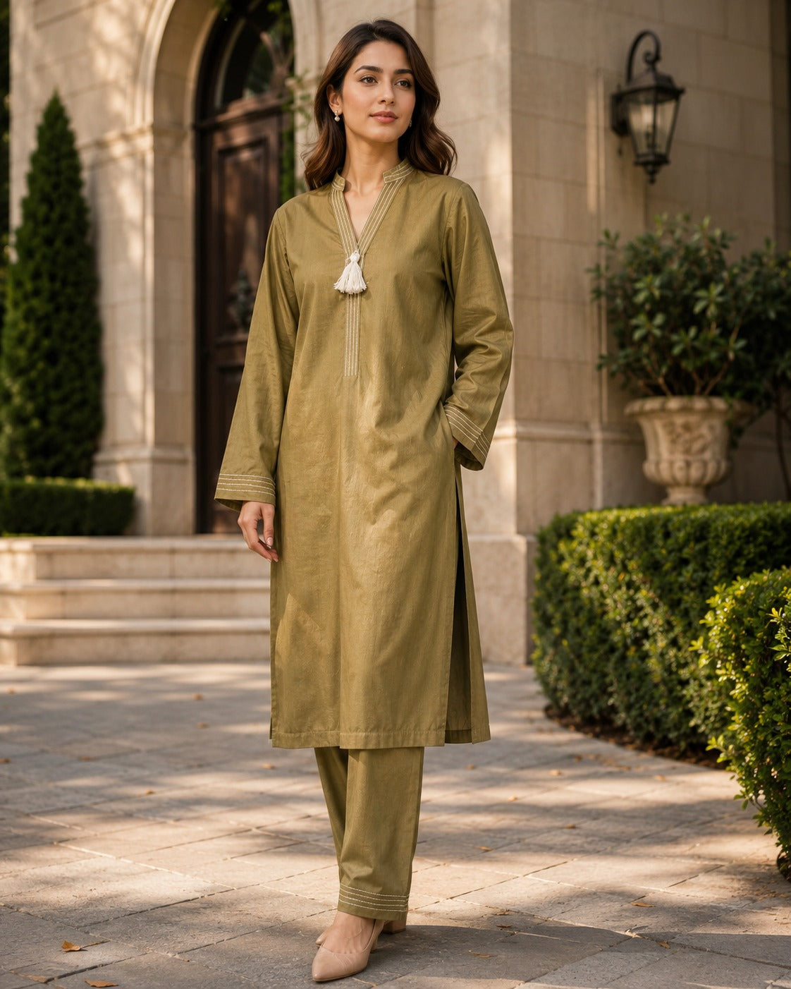 Bin Saeed Stitched 2Pcs Dyed Collection