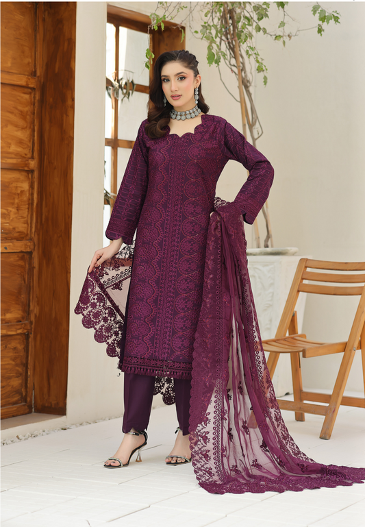 Armal By Aeen 3Pcs Embroidery - D_04