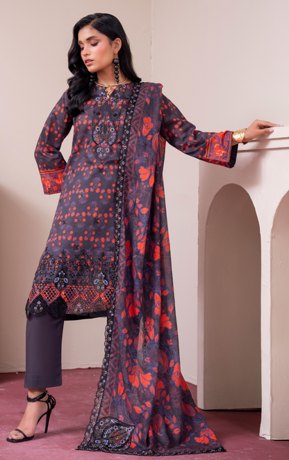 Amaira Pinky Luxury Embroidered Lawn 3 Piece Unstitched Collection