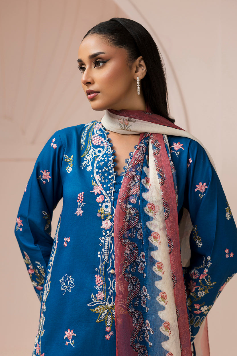 Zellbury Signature Unstitched 3PCs Collection D-C:- WUS26E30455