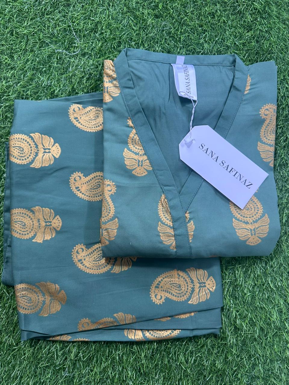 SANASAFINAZ Stitched CORDSET 2PCs Cotton – Ready to Wear