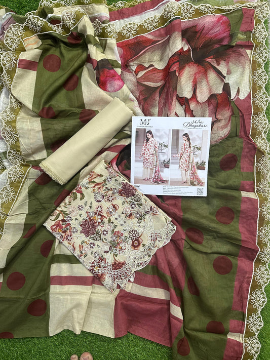 MOOSA JEE DHAGAKARI EMBROIDERED UNSTITCHED 3PCS COLLECTION