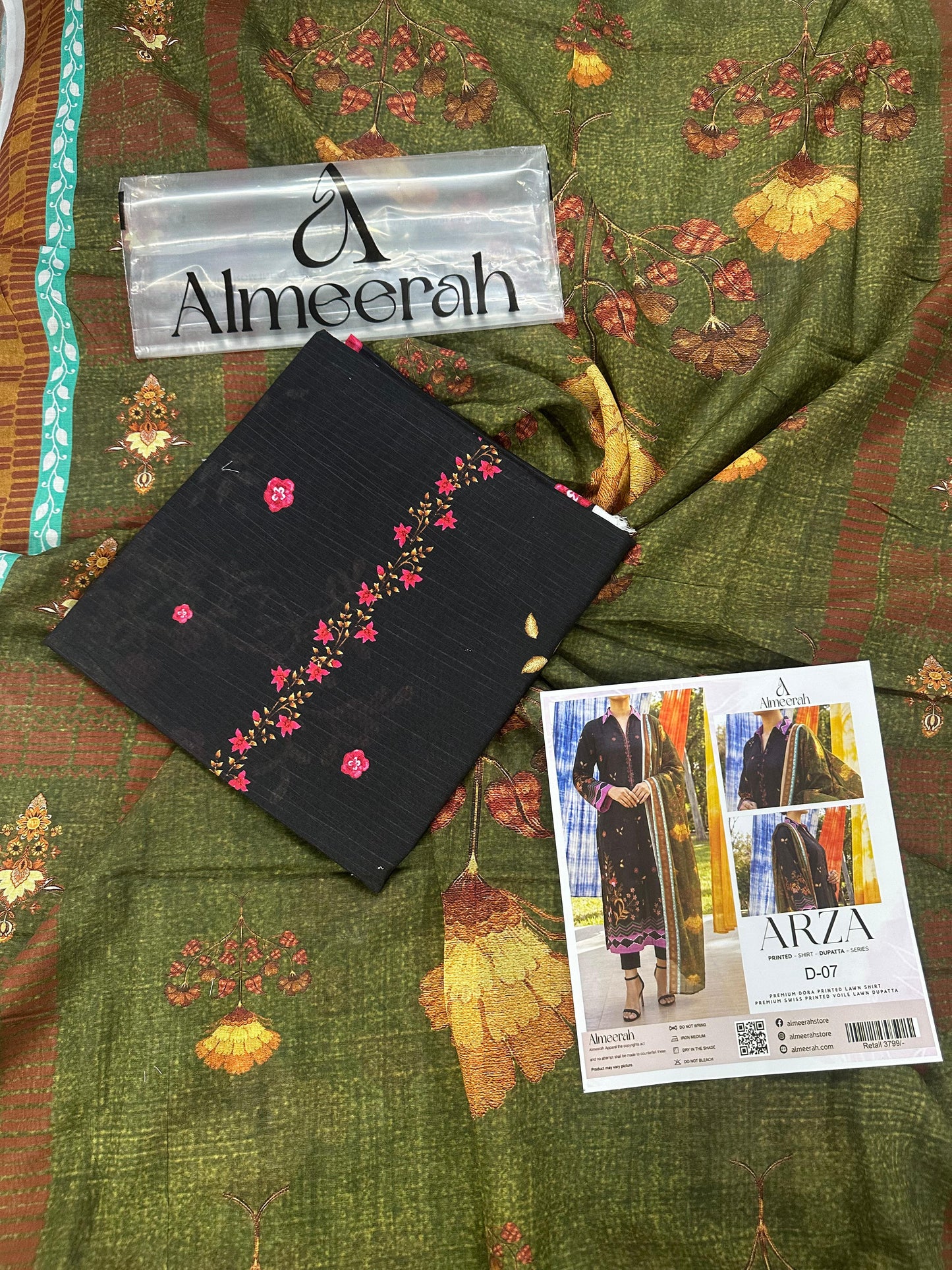 Almeerah ARZA – PRINTED D-07 2PC Premium Lawn Collection