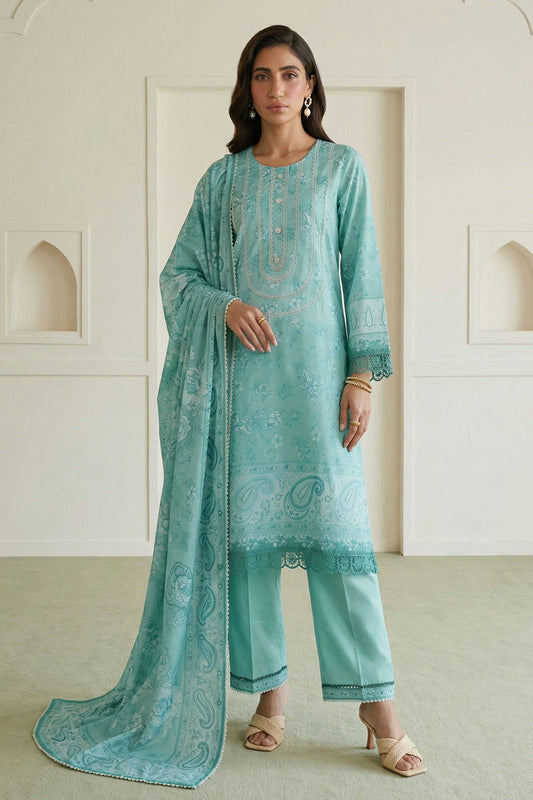 Zellbury (D.C:- WUS26X30954 ) Unstitched 3pcs Lawn Collection