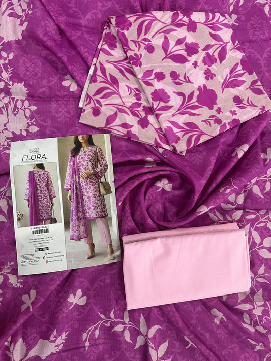 Salitex FLora Airjet Lawn 3PC Collection 2026 
by Sana & Sara Design #SSW6U3P368UT