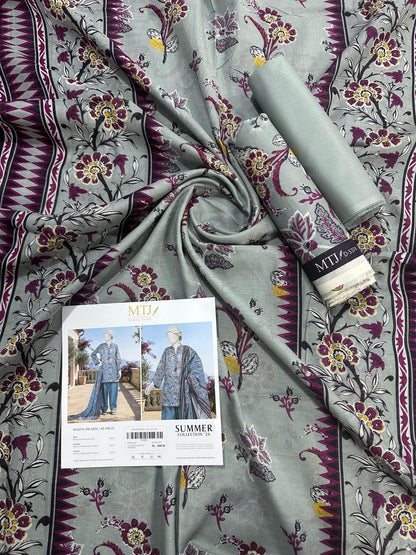 MTJ Original (WSDTS-PR-5374) Printed Lawn Unstitched Collection – Summer 2026
