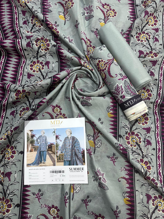 MTJ Original (WSDTS-PR-5374) Printed Lawn Unstitched Collection – Summer 2026