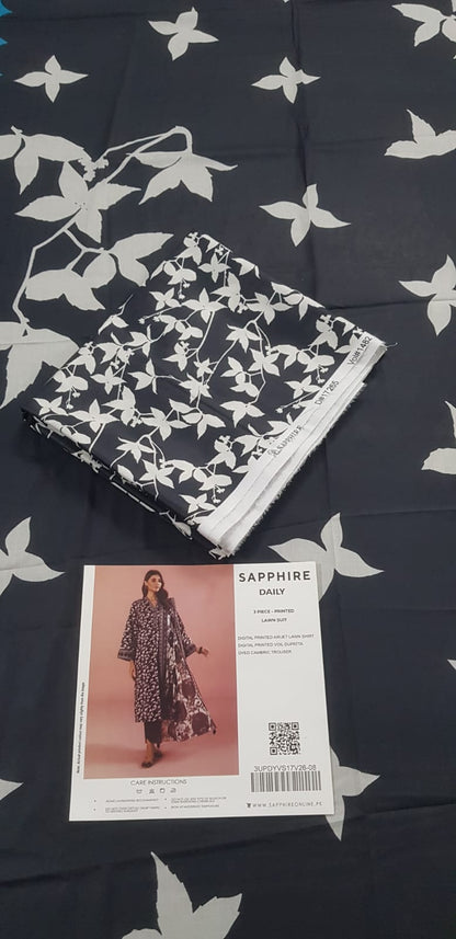 Sapphire Shirt Dupatta Lawn 2Pcs 🔥