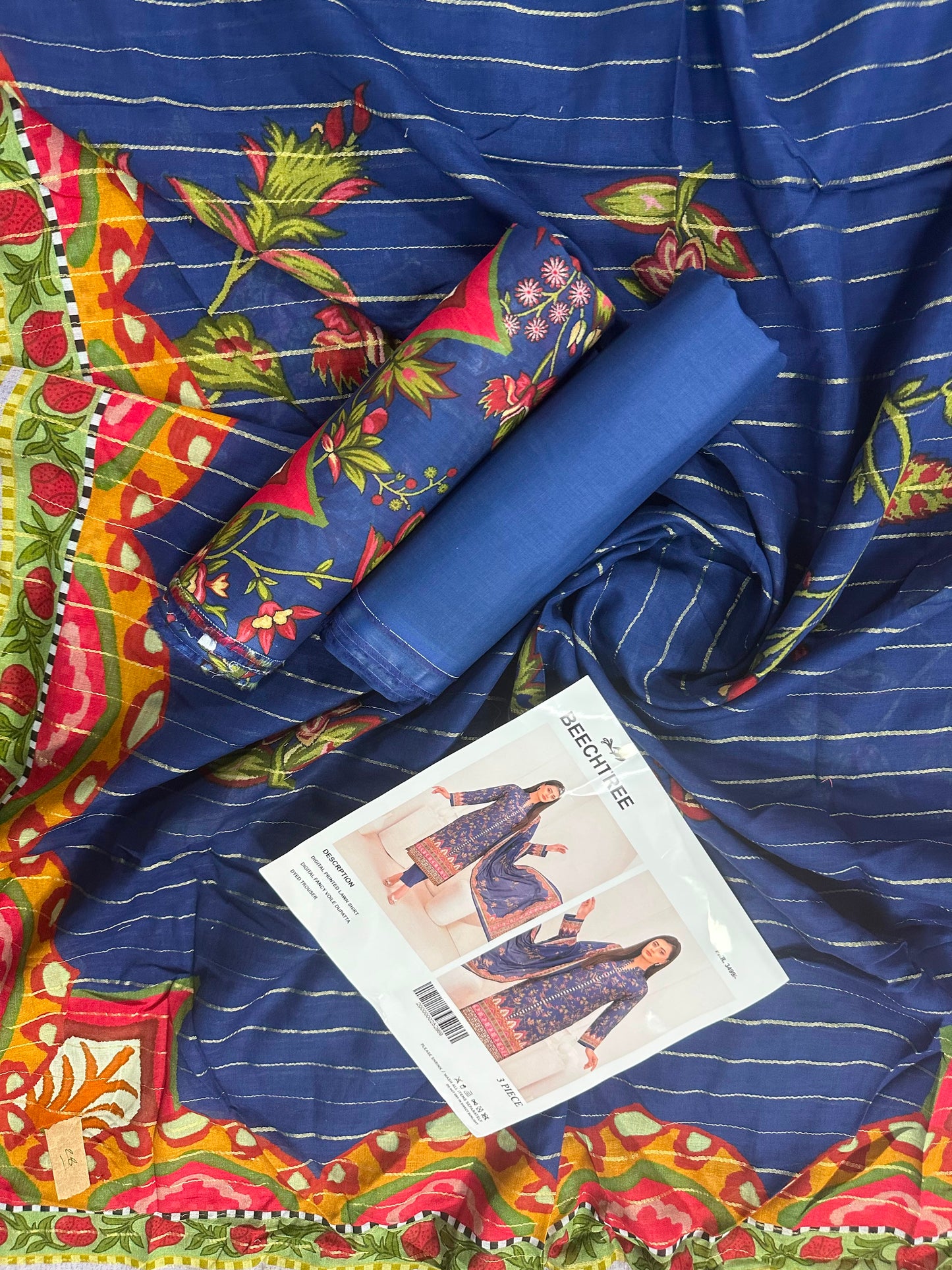 BeechTree Blue Printed 3PCs