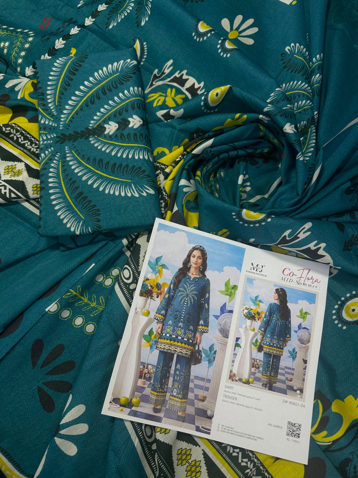 MJ CoFlora Teal S+T 2Pcs D#04