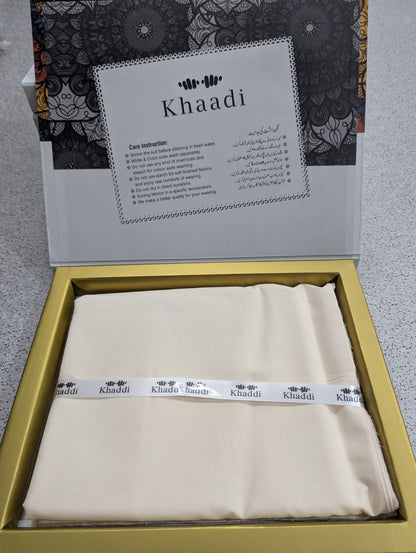 Khaadi Gents With Box Unstitched Soft Cotton