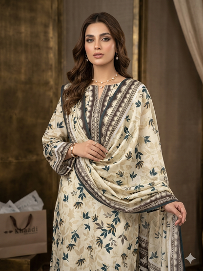 KHAADI 2PC LAWN COLLECTION 
SHIRT + DUPATTA