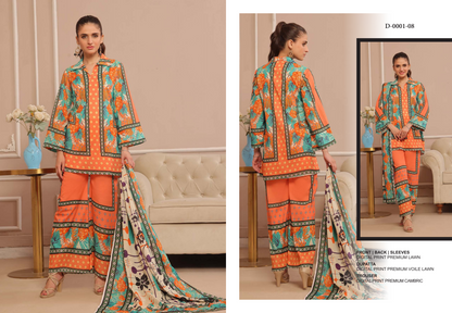 100% Original Spiendor Pop by MoosaJee Farooq Textile Lawn Unstitched 3 Pieces ❤️🔥
