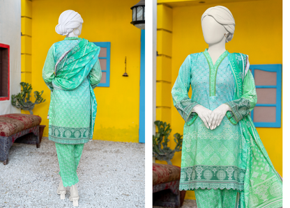 HAYA Fresh Arrival – Digital Printed MEKO Lawn 3PC Collection Design# 9