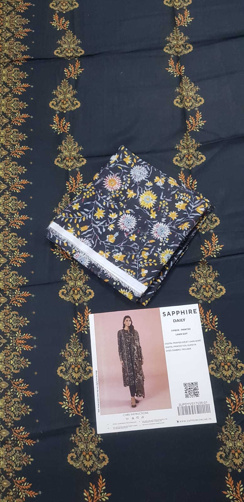 Sapphire Shirt Dupatta Lawn 2Pcs 🔥