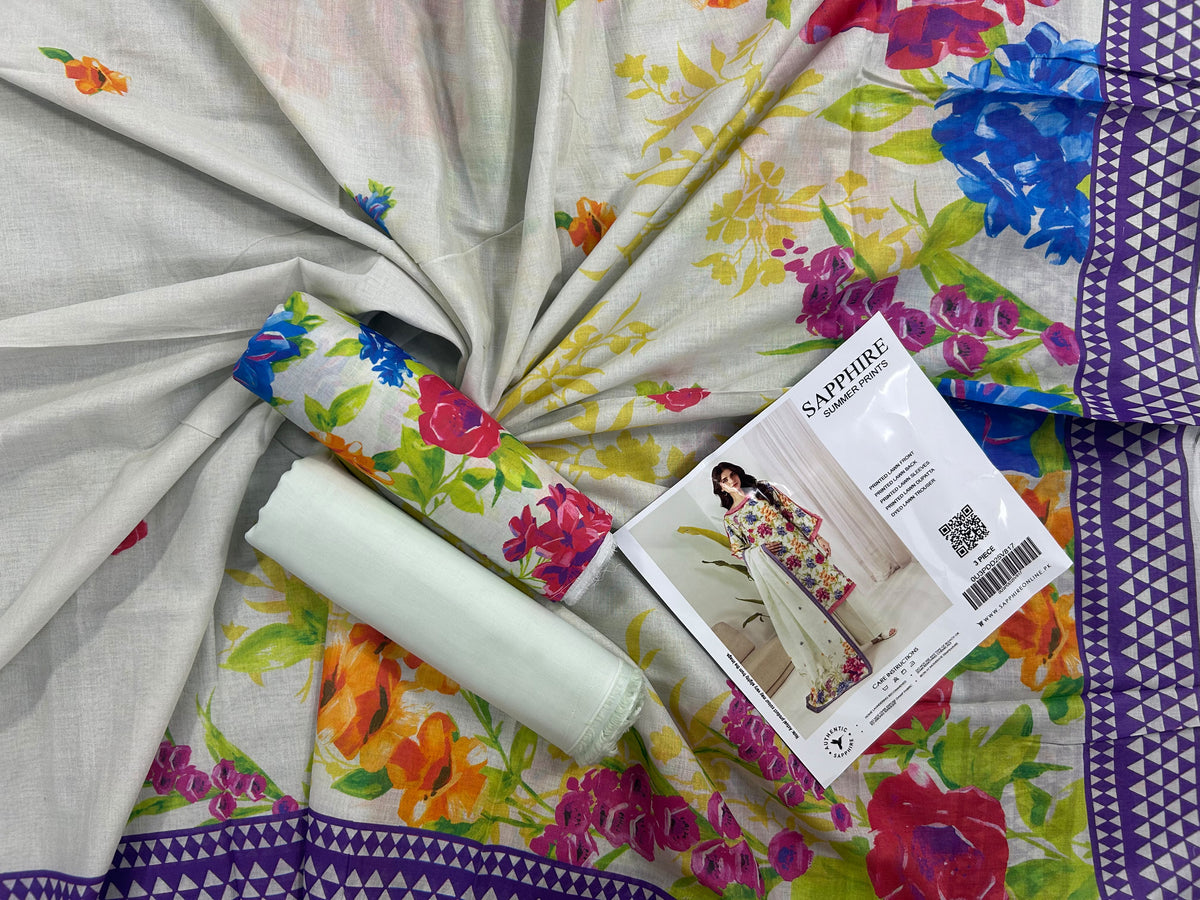 SAPPHIRE CREAM FLORA 3PCS