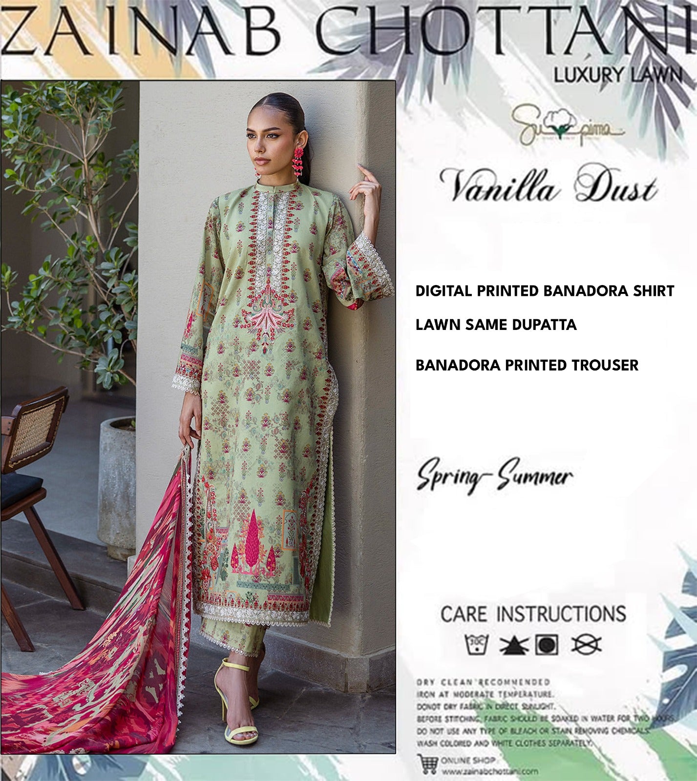 Zainab Chottani Banadora Unstitched 3P🔥